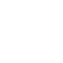 A minimalist white line drawing of a cat's face on a black background, reminiscent of the elegant simplicity seen in upscale pet resorts. The cat features large circular eyes, pointy ears, whiskers, and a small round pendant or bell at the bottom.